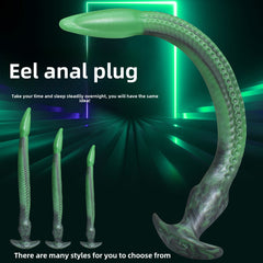 Dark green eel, suitable for both vaginal and anal use