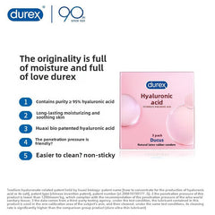 Durex Condom Moisturizing Thin Hyaluronic Acid Ultra Thin Ultra Smooth Small Liquid Storage Condom Bare Insertion