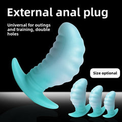Ocean color flow mantle anal plug