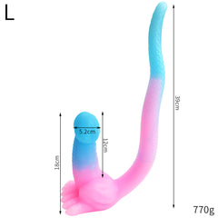 Luminous pink and blue longtail