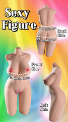 Free Shipping丨Adele—Lifelike Half-Body Sex Doll with Realistic Torso and Detailed Features