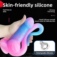 Luminous pink and blue longtail