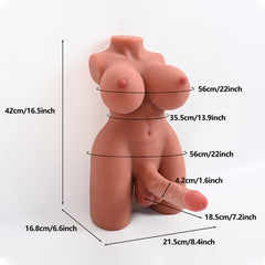 USA In Stock丨Fast Shipping丨42cm/16.5Inch Sex Doll – Torso Only