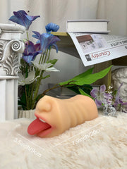 Free Shipping丨Flesh-Toned Pocket Pussy with Teeth and Tongue and Lifelike Oral Sensations
