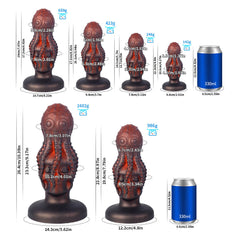 Octopus skull special-shaped anal plug