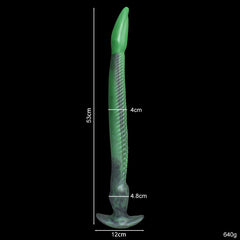 Dark green eel, suitable for both vaginal and anal use