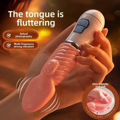 Simulated small tongue vibrating vibrating egg female cunnilingus masturbator