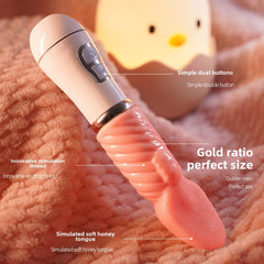 Simulated small tongue vibrating vibrating egg female cunnilingus masturbator